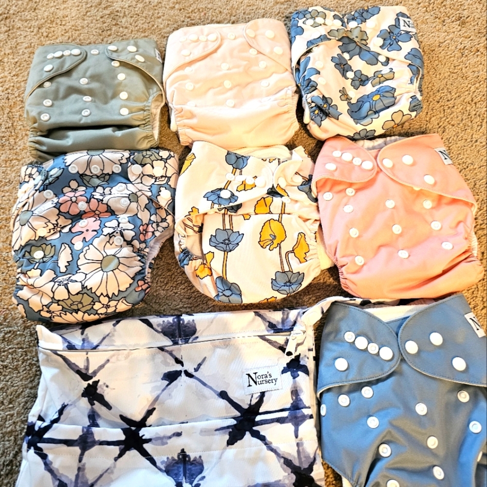 NEW Noras Nursery  Cloth Diaper set